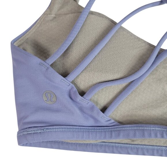 Lululemon Free to Be Bra Purple SZ 6 (Wild) Strappy PullOn Yoga Seamless Wicking - Picture 7 of 8